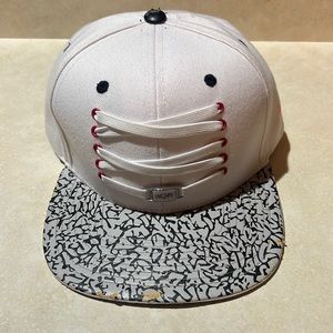 White cement replica shoe string hat 🧢 Minor scuffs